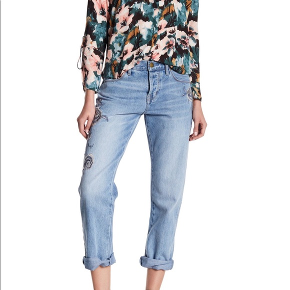 Current/Elliott Denim - ⚡️ CURRENT ELLIOTT THE CROSSOVER EMBROIDERED JEANS